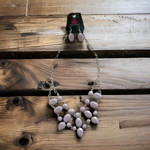 Lavender stone necklace